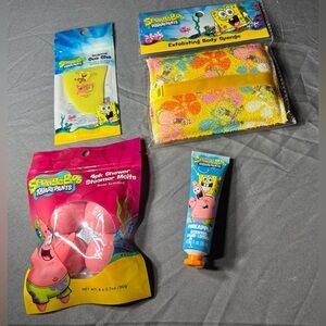 4 pc NEW SpongeBob SquarePants Bath & Body Bundle Set NWT